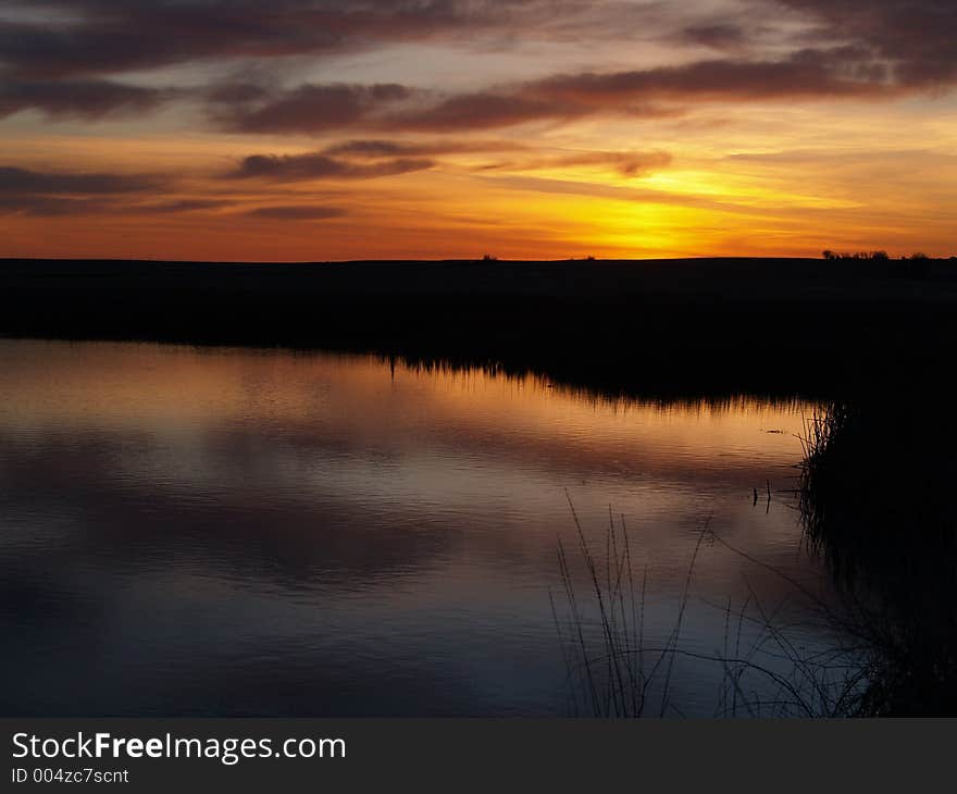 This picture was taken in early morning at the Freezeout Lake Waterfowl Management area of Montana. This picture was taken in early morning at the Freezeout Lake Waterfowl Management area of Montana.