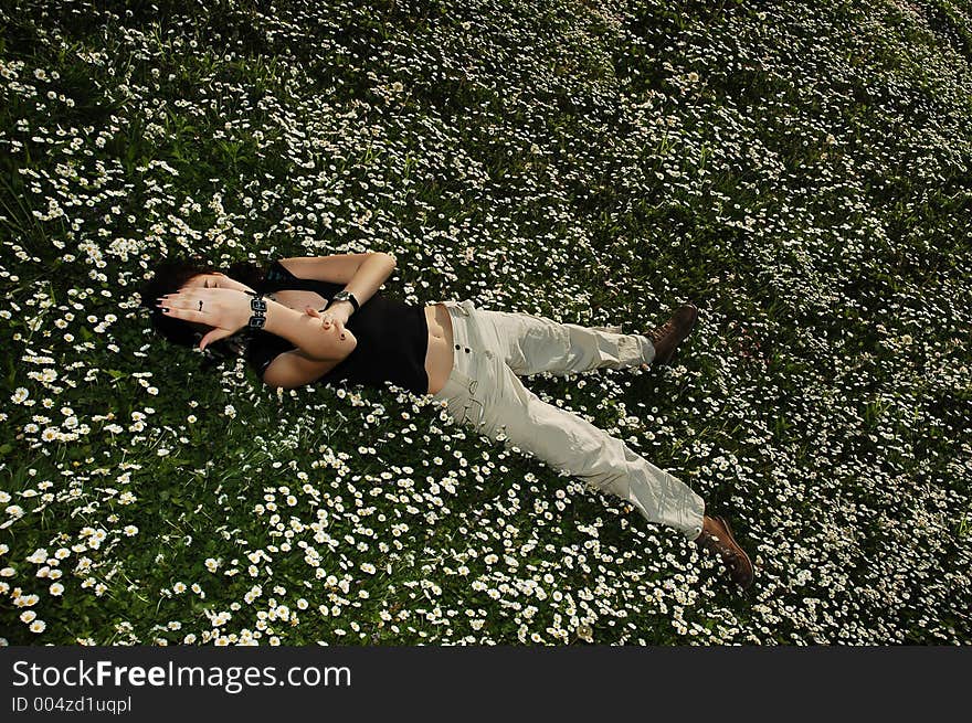 Girl In The Flowers