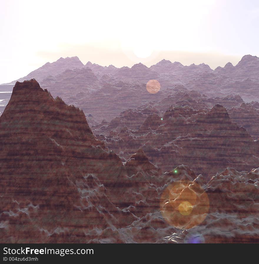 A Mountain landscape. A Mountain landscape.