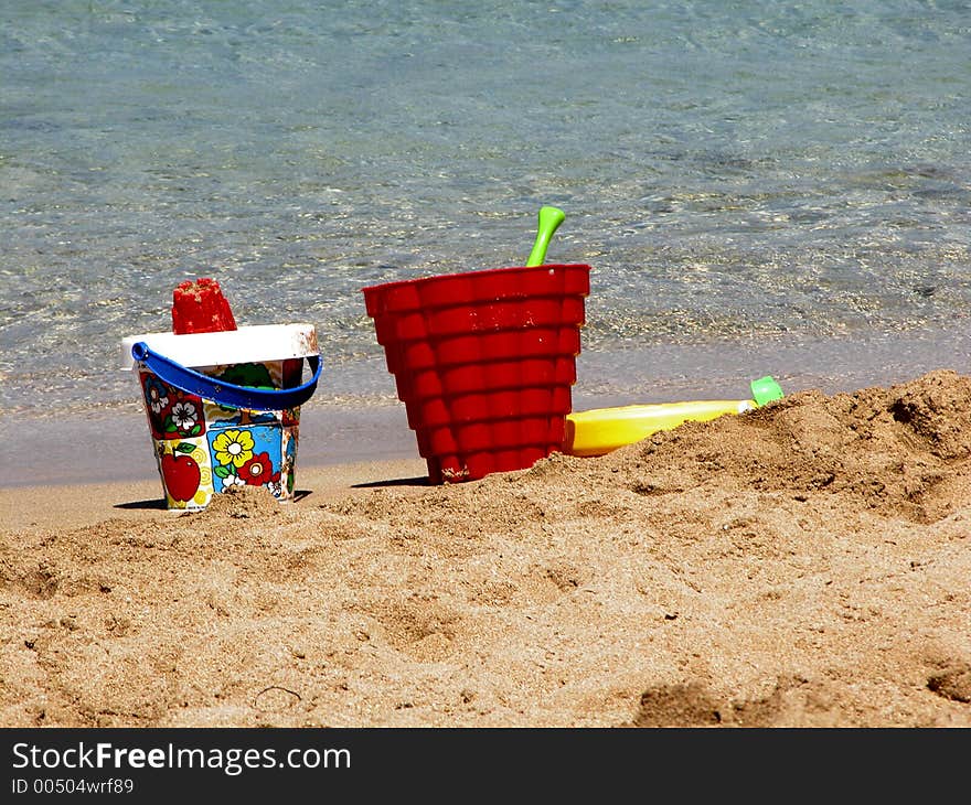 Beach play tools. Beach play tools