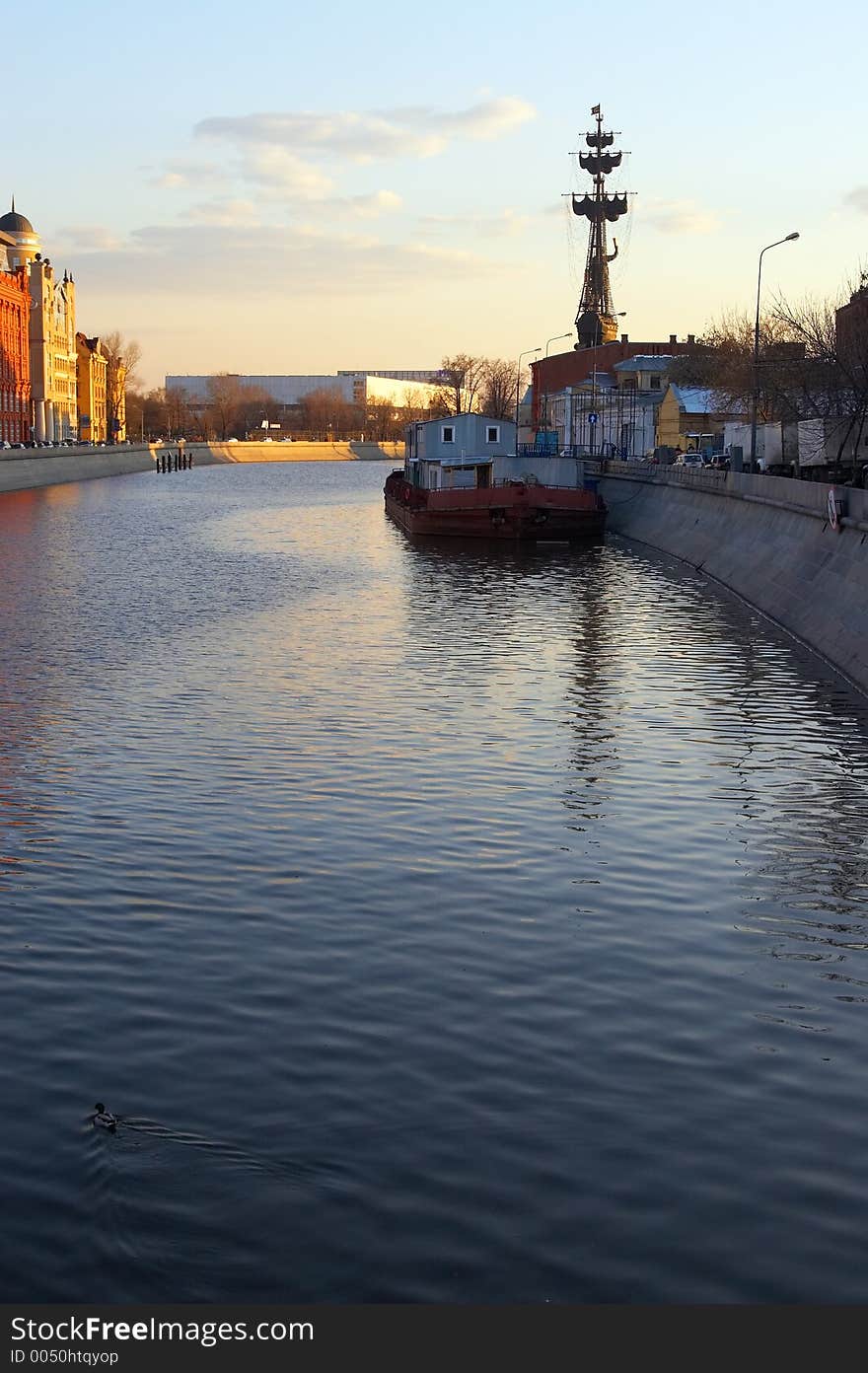 Moscow city and river.