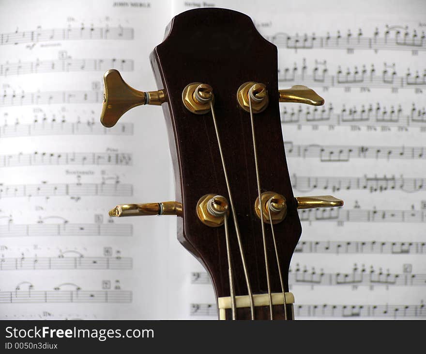 Silhouette from a guitar. Silhouette from a guitar