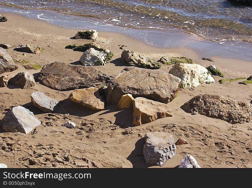 Rocks on the beach