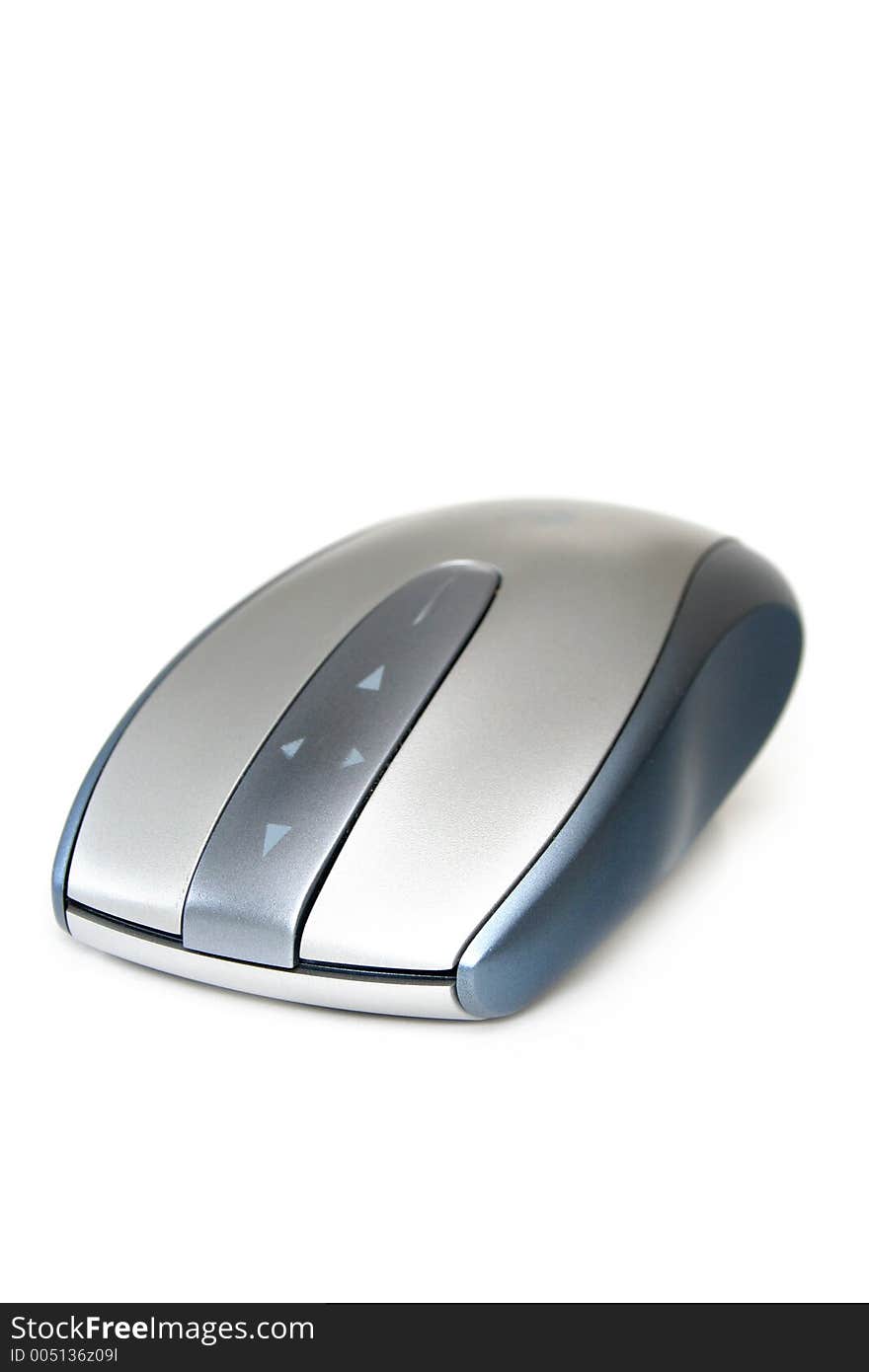 Wireless mouse on white