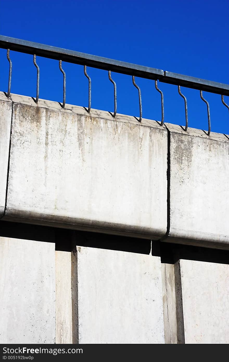 Handrails and blue sky