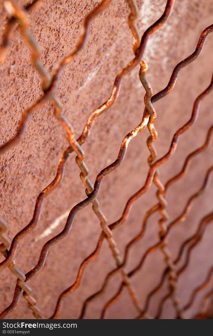 Rusty old fence. Rusty old fence