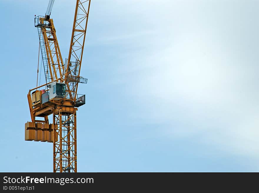 Crane against Blue Sky