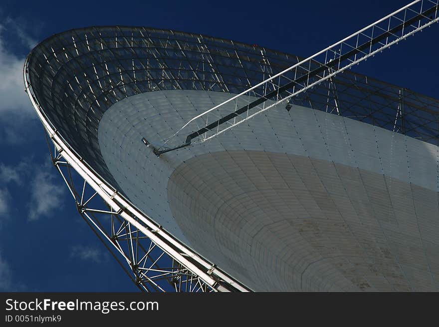 Radio Antenna Dish. Close-up.