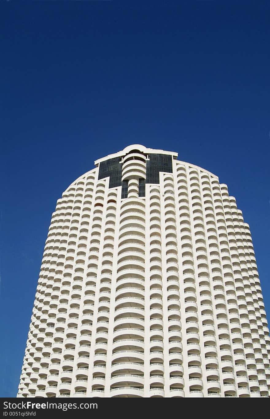 Tall, round apartment building