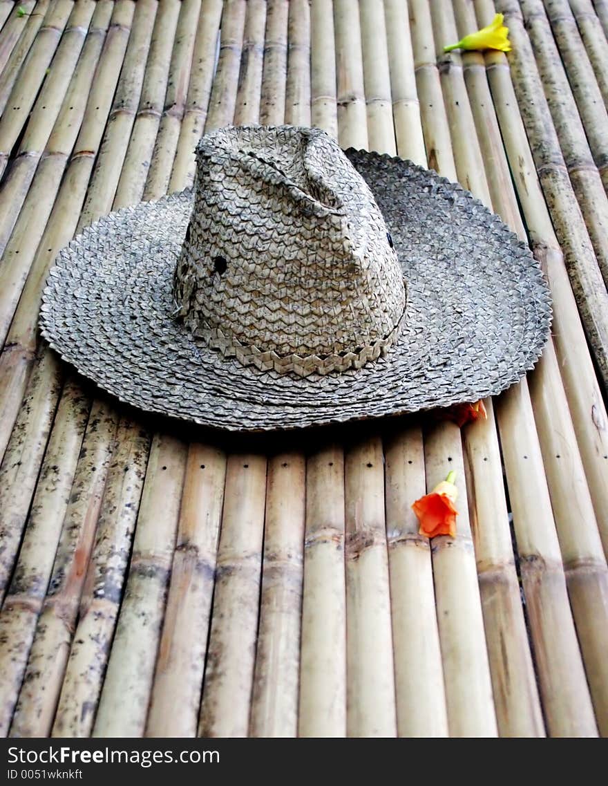 Old straw hat