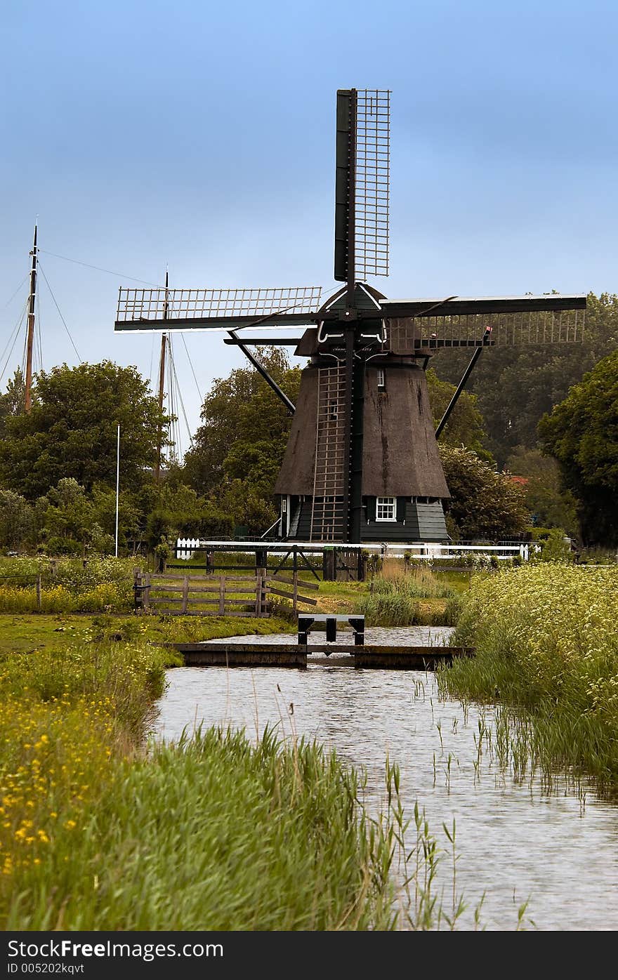 Old dutch windmill