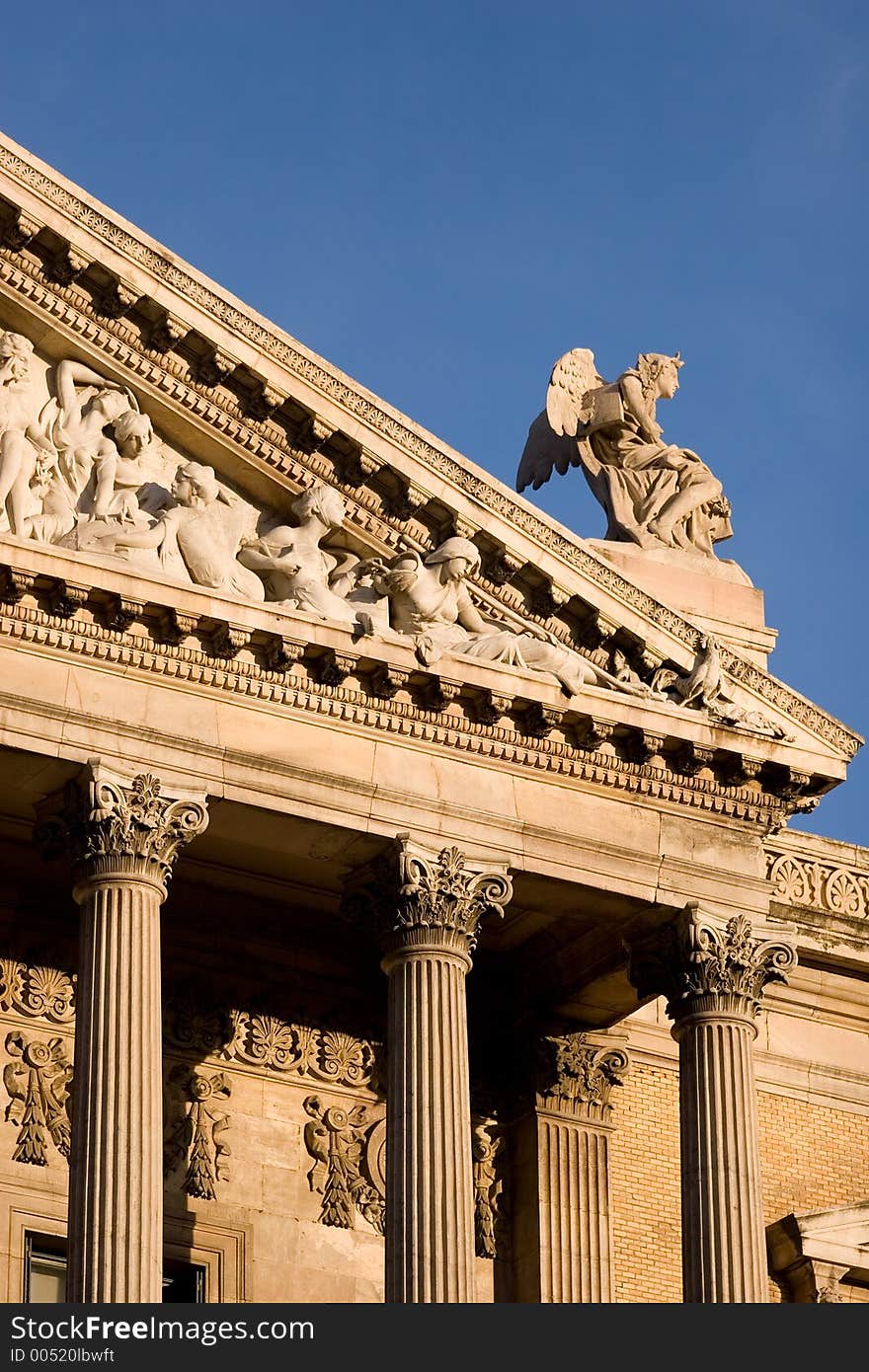 Gargoyle in a classic building. Gargoyle in a classic building