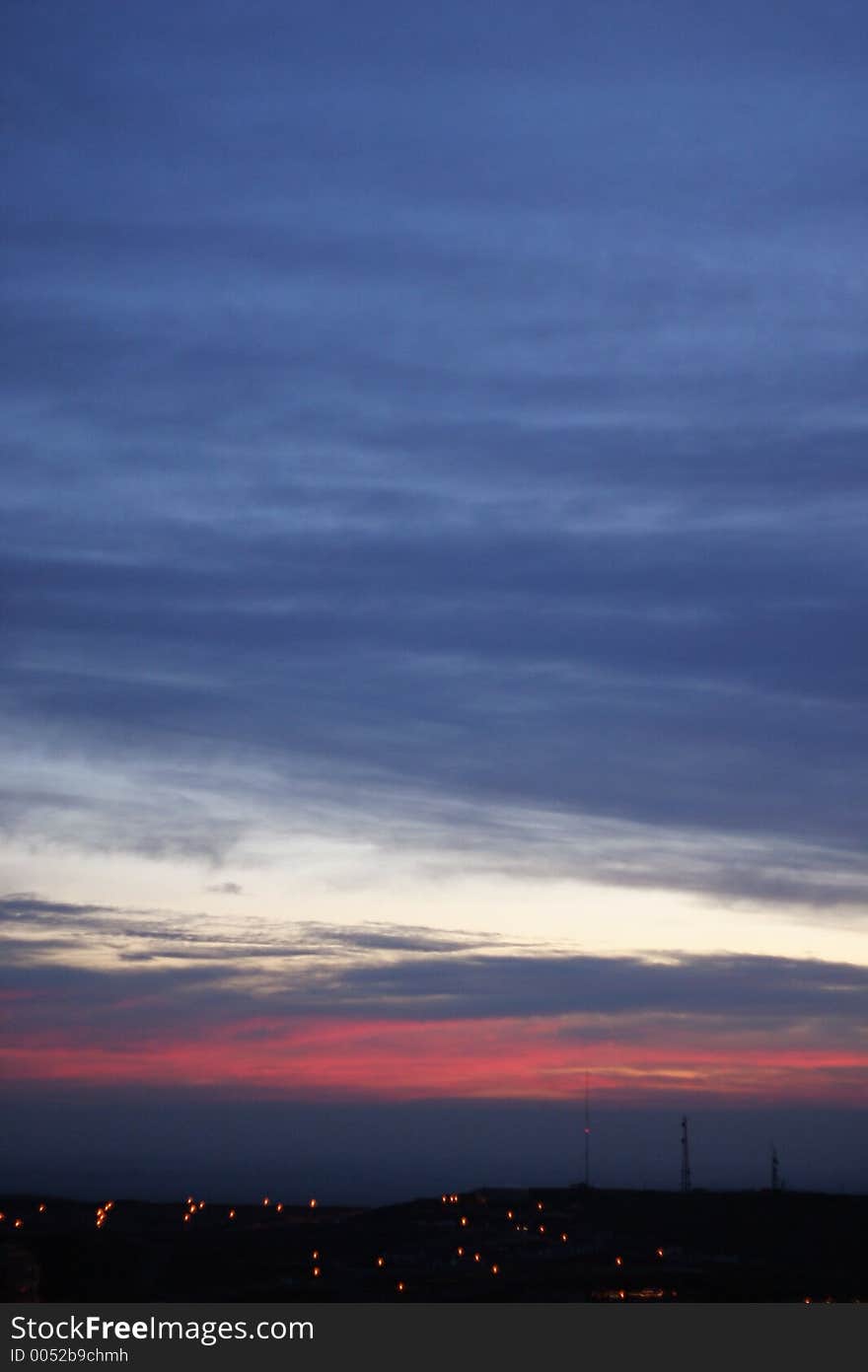 Colorful clouds in the sky. Colorful clouds in the sky.