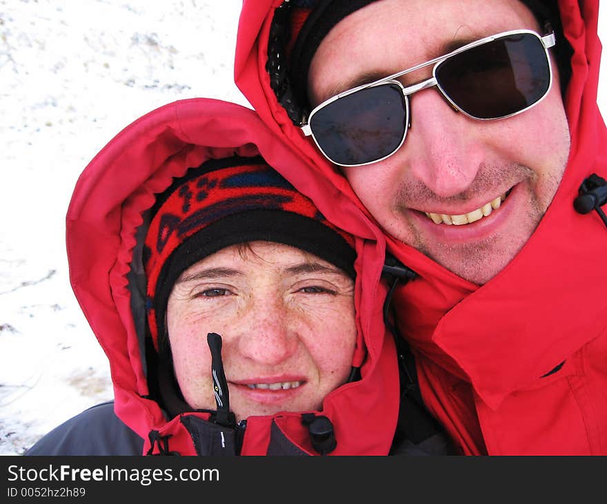 Two Climbers in mountains