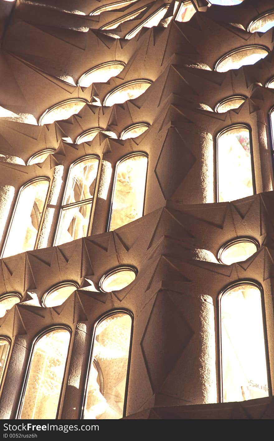 Window in the sagrada familia. Window in the sagrada familia