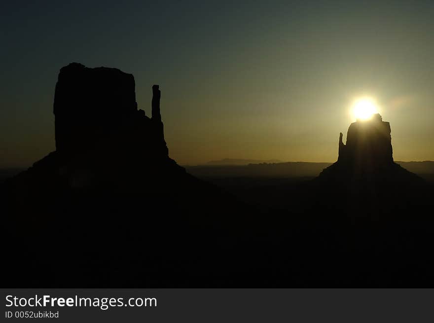 Sunrise at Monument Valley 1