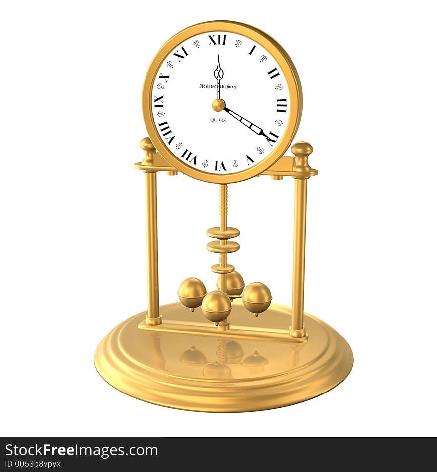 Golden clock