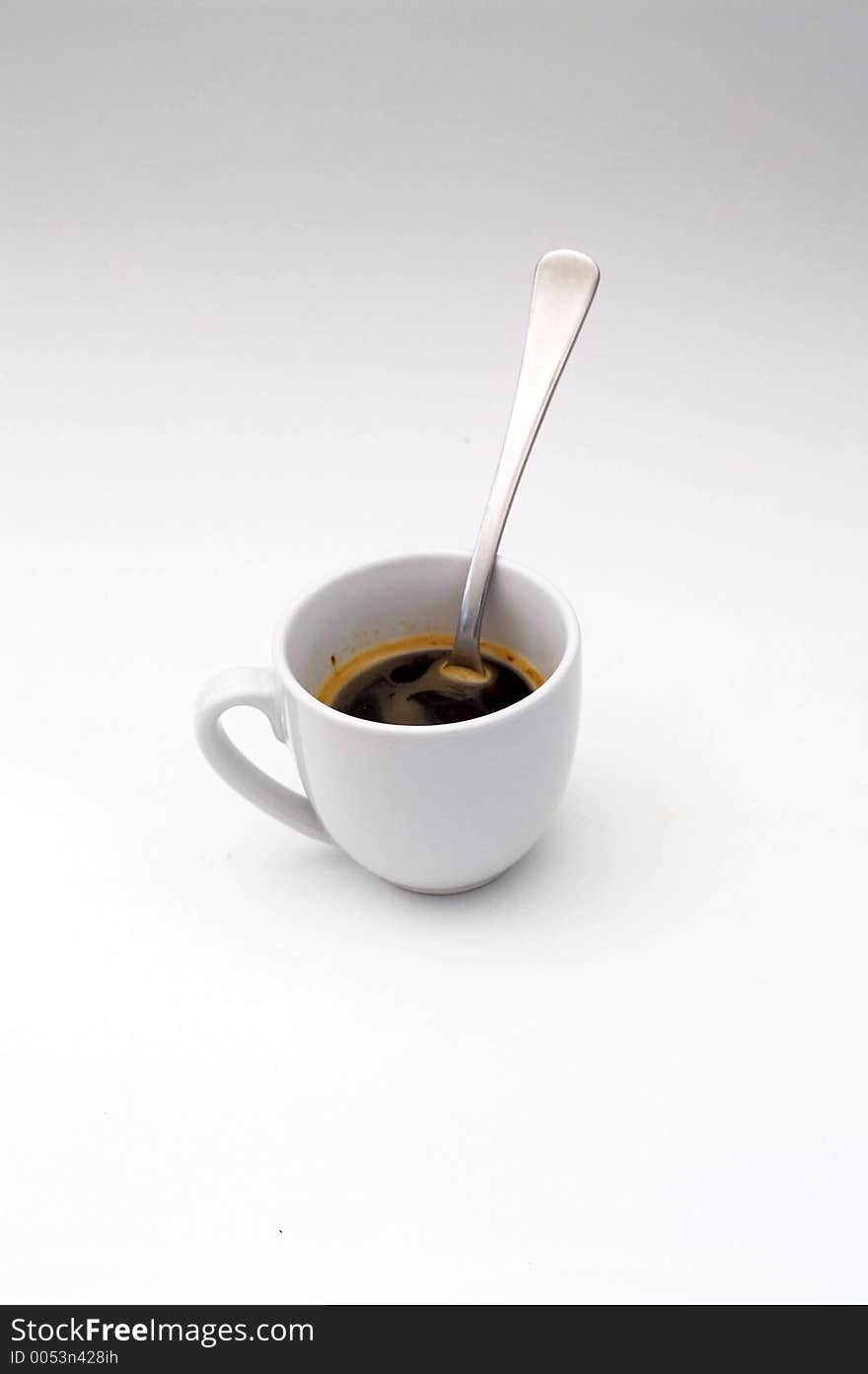 A cup of coffee, isolated