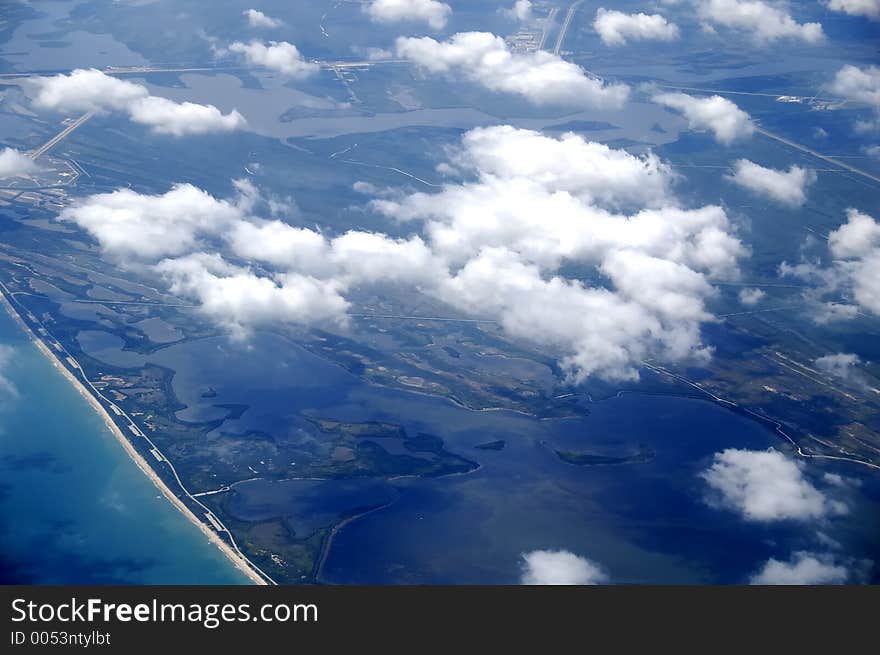 Photo of Land From an Airplane. Photo of Land From an Airplane