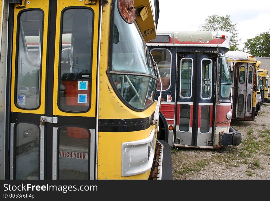 Old buses. Old buses