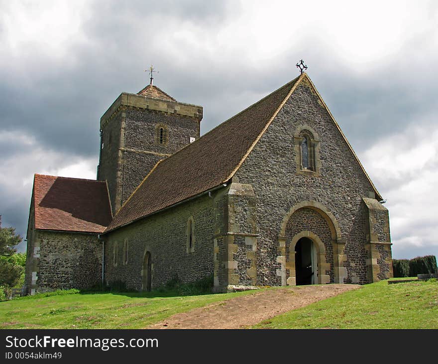 Church on a hill