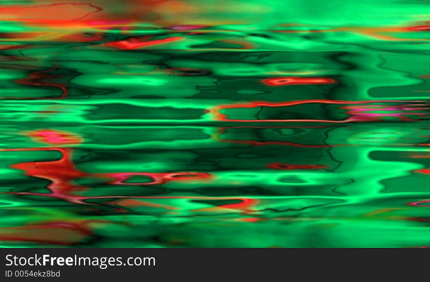 Red and neon green background