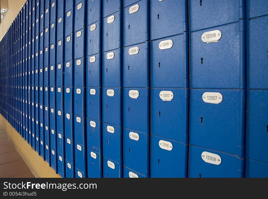 Row of postboxes