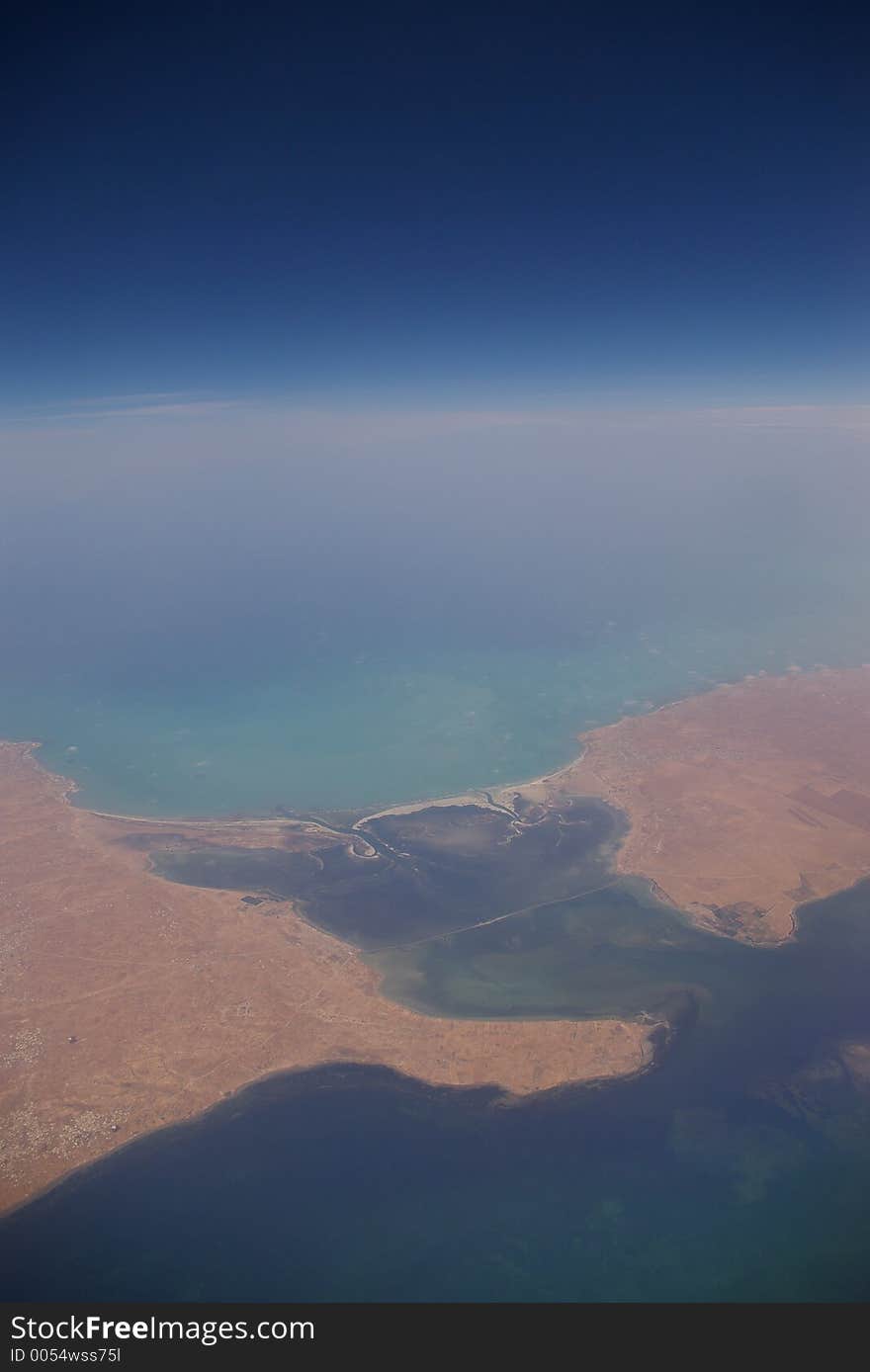 The Sahara coastline