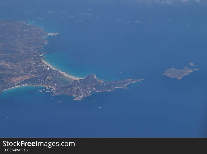 The Italian Islands from 30.000 feet. The Italian Islands from 30.000 feet.