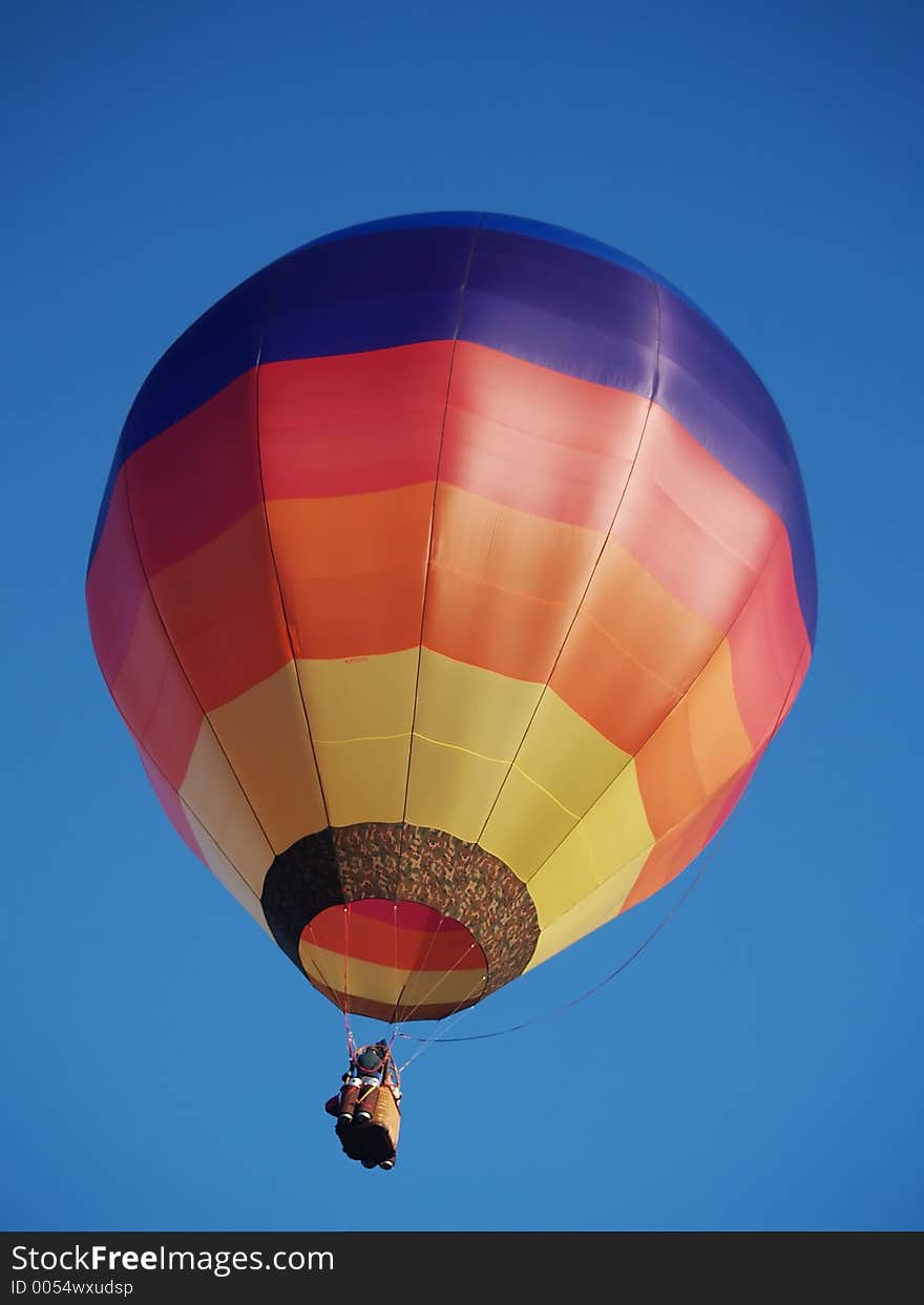 Colourful hot air balloon