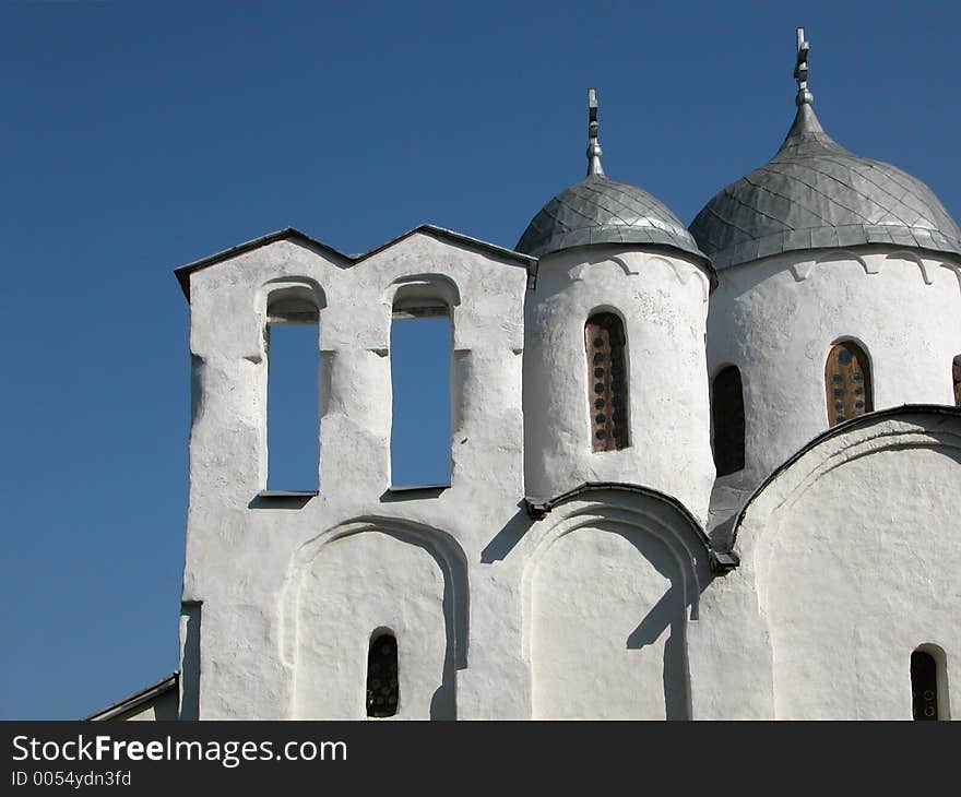 Church of xii century in the city of Pskov.