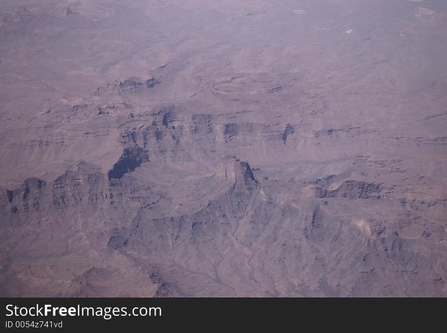 South Sahara mountains from 30.000 feet. South Sahara mountains from 30.000 feet.