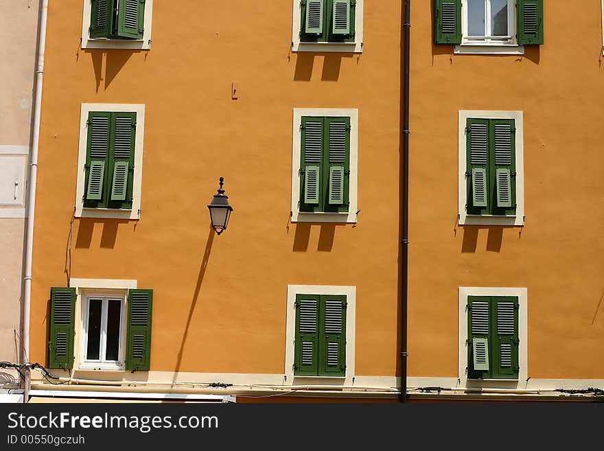 Corsican houses and buildings