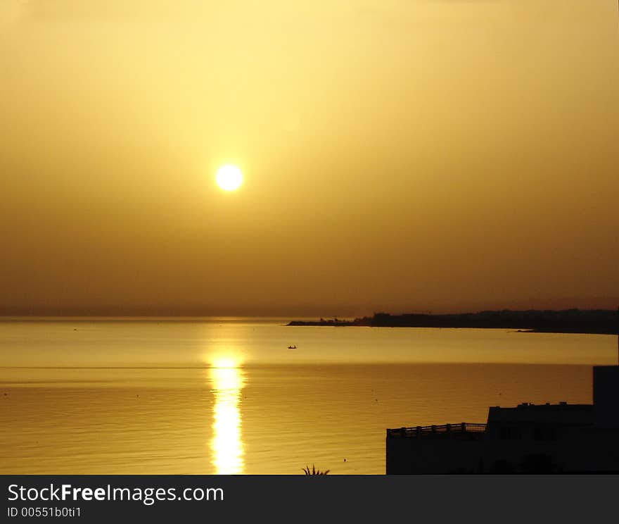 Sunset with nice reflection