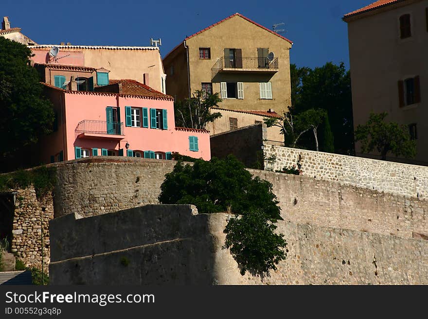 Corsican Houses And Buildings