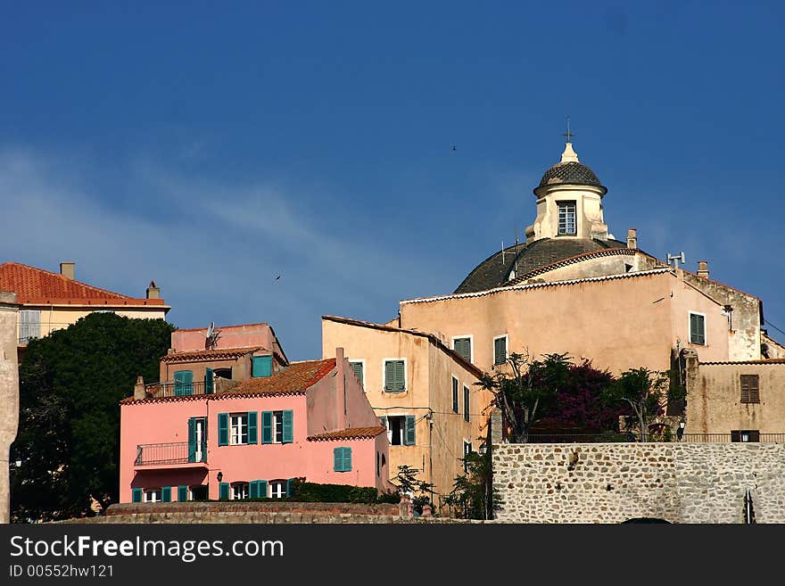 Corsican houses and buildings