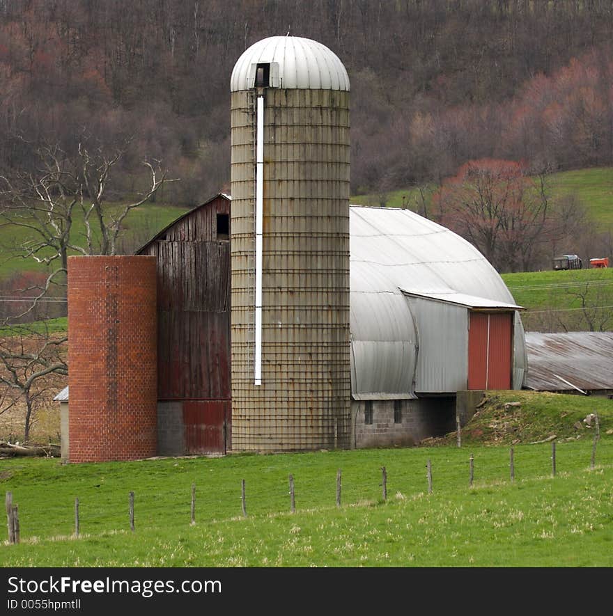 Barn with Silo