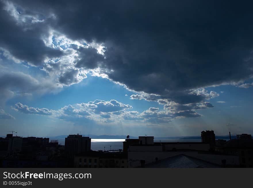 Sky and clouds. Sky and clouds