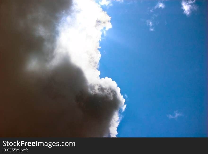 Sky and dark clouds