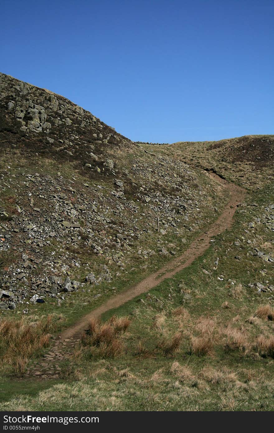 Rough steep path may prove diffficult for walkers. Rough steep path may prove diffficult for walkers