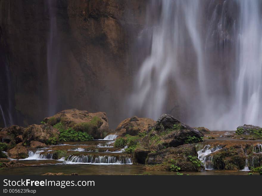 Water curtain. Water curtain