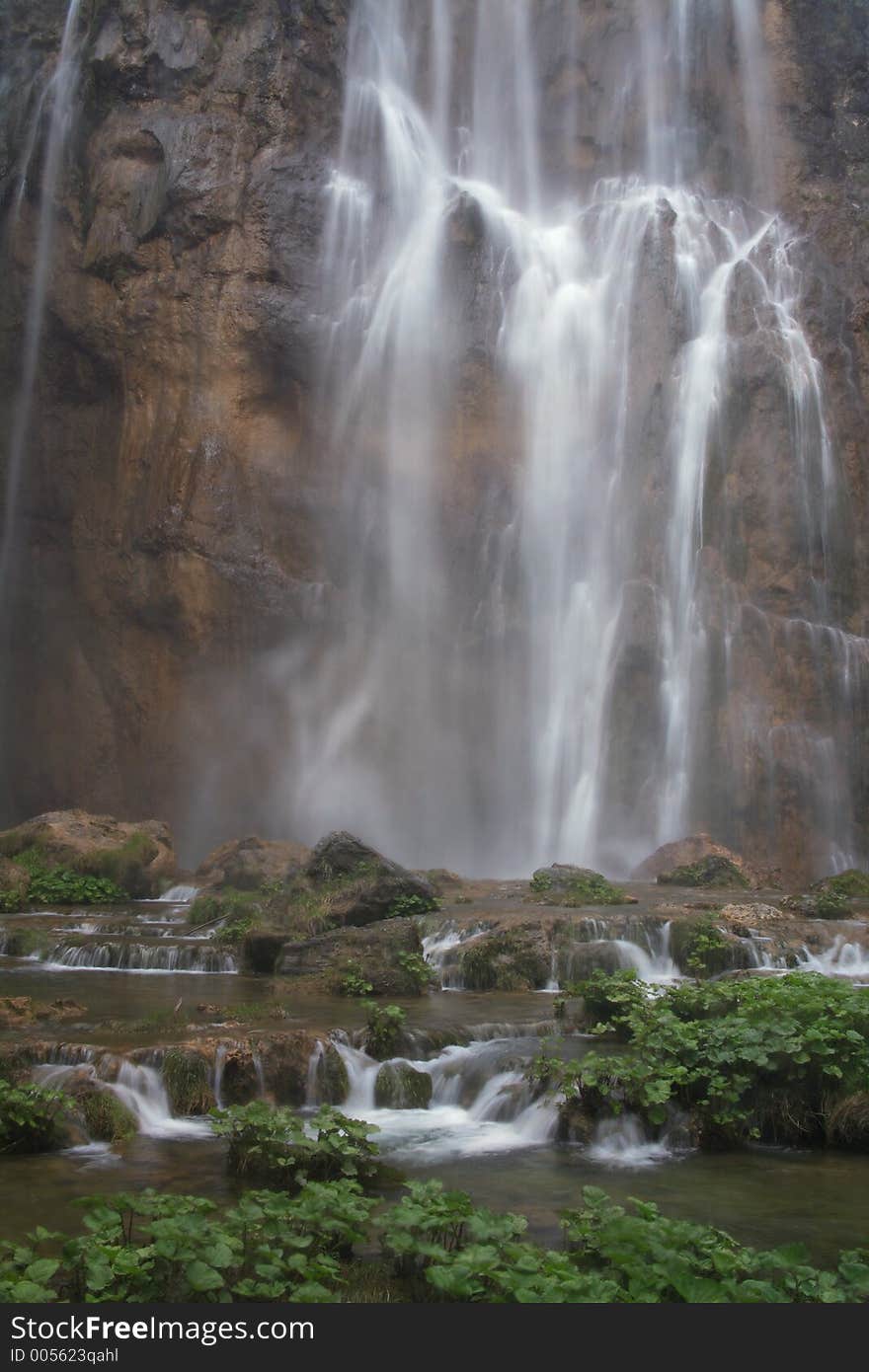 Water curtain. Water curtain