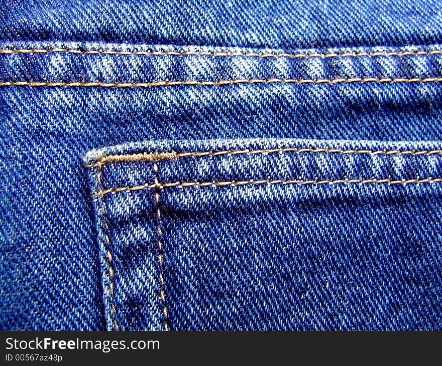 Blue jeans detail