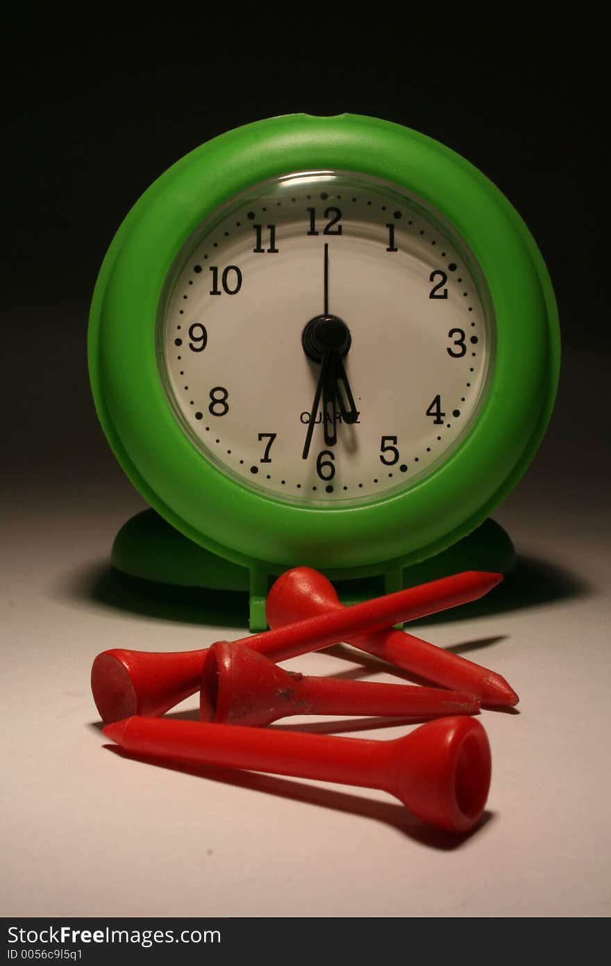 Clock showing the end of the working day. Clock showing the end of the working day