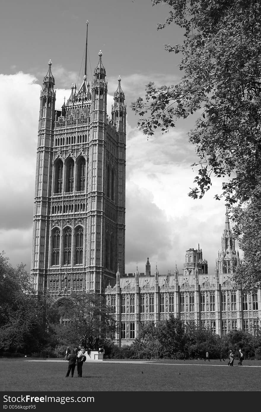 Houses of Parliament in Black & White, London