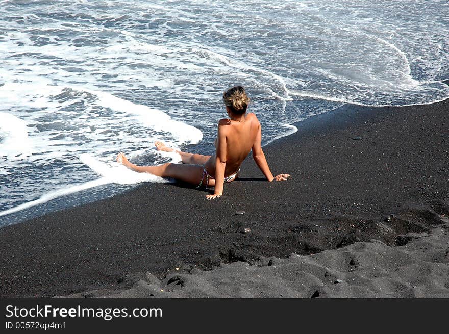 Lady in Sea