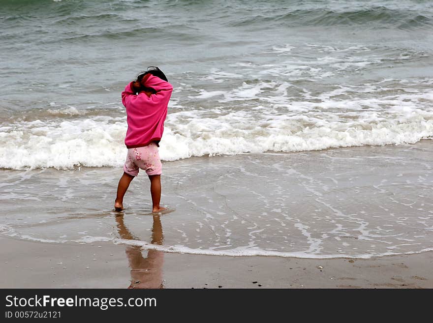 On the beach