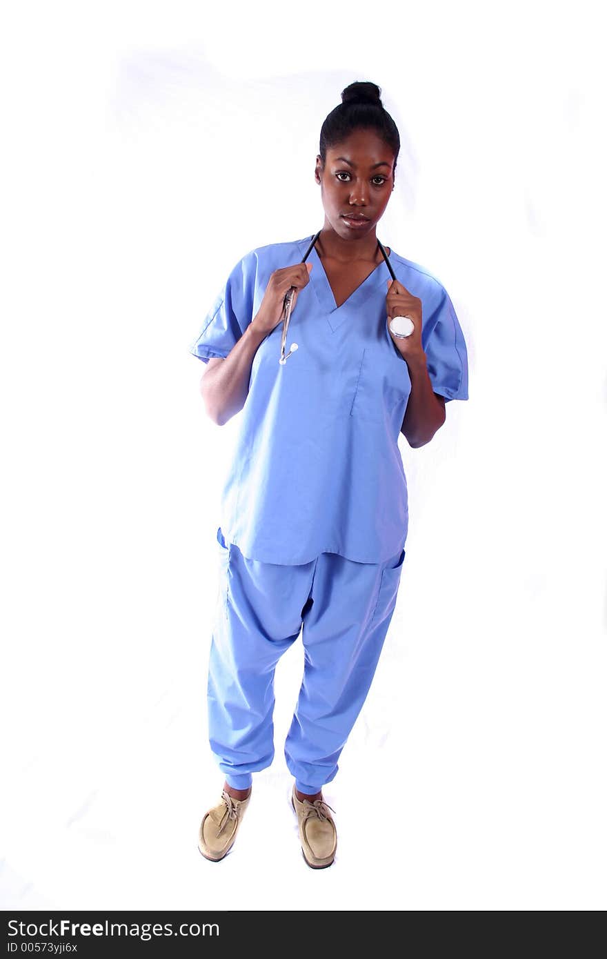 African American Medical Worker - Nurse - Doctor. African American Medical Worker - Nurse - Doctor