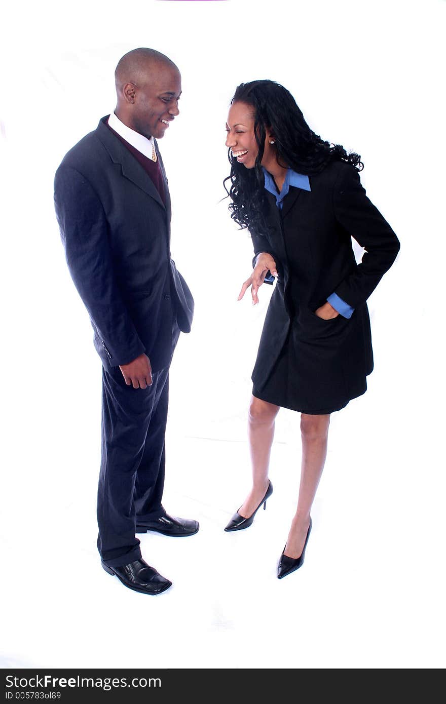 African American Business Man and Woman. African American Business Man and Woman