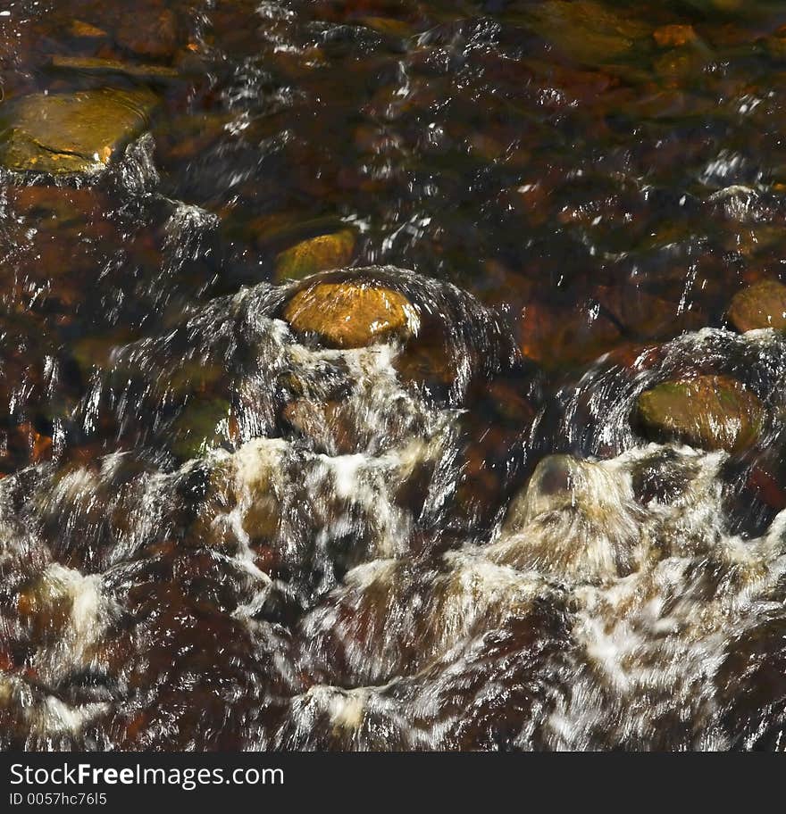 Bird's eye view of river. Bird's eye view of river